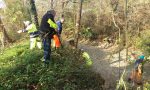 Pulizia del sentiero Molino grazie alla Protezione civile FOTO