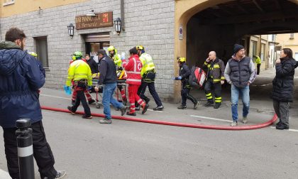 Incendio a Castel Rozzone, donna precipita dal secondo piano FOTO