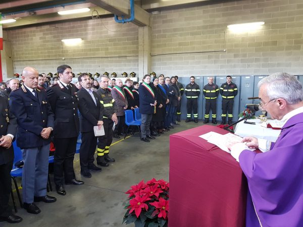 Vigili del Fuoco in festa per Santa Barbara a Treviglio FOTO
