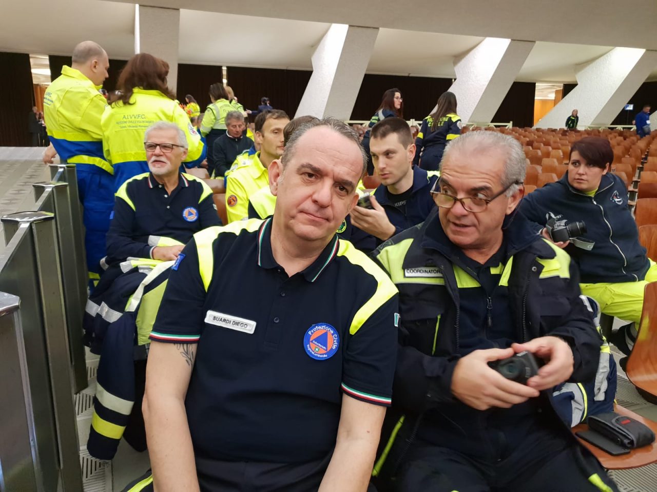 volontari bergamaschi in udienza dal Papa