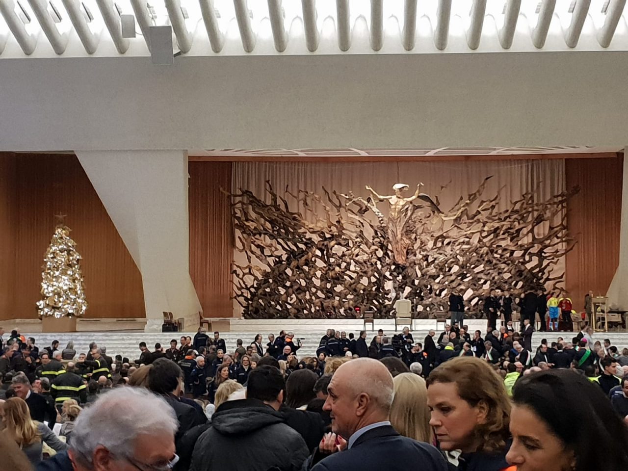 volontari bergamaschi in udienza dal Papa