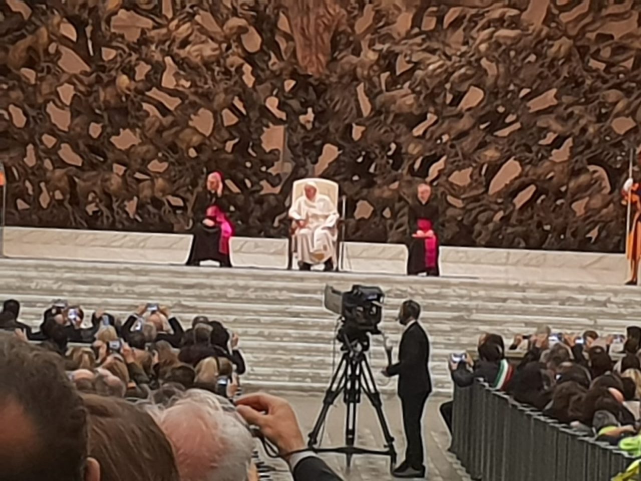 volontari bergamaschi in udienza dal Papa