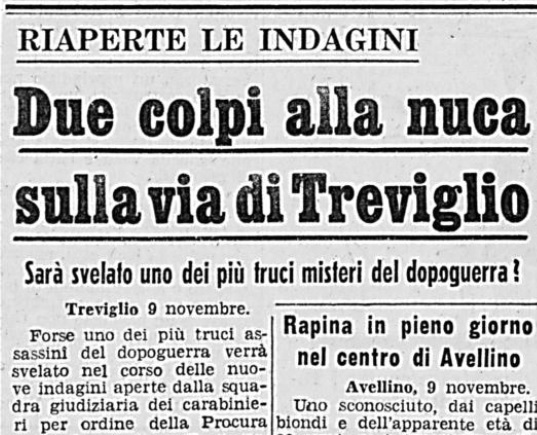 L’omicidio di Bruno Tura:  un “cold case” trevigliese