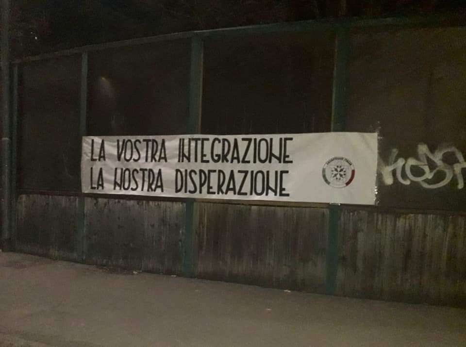 Guerriglia in città, la protesta di Casapound