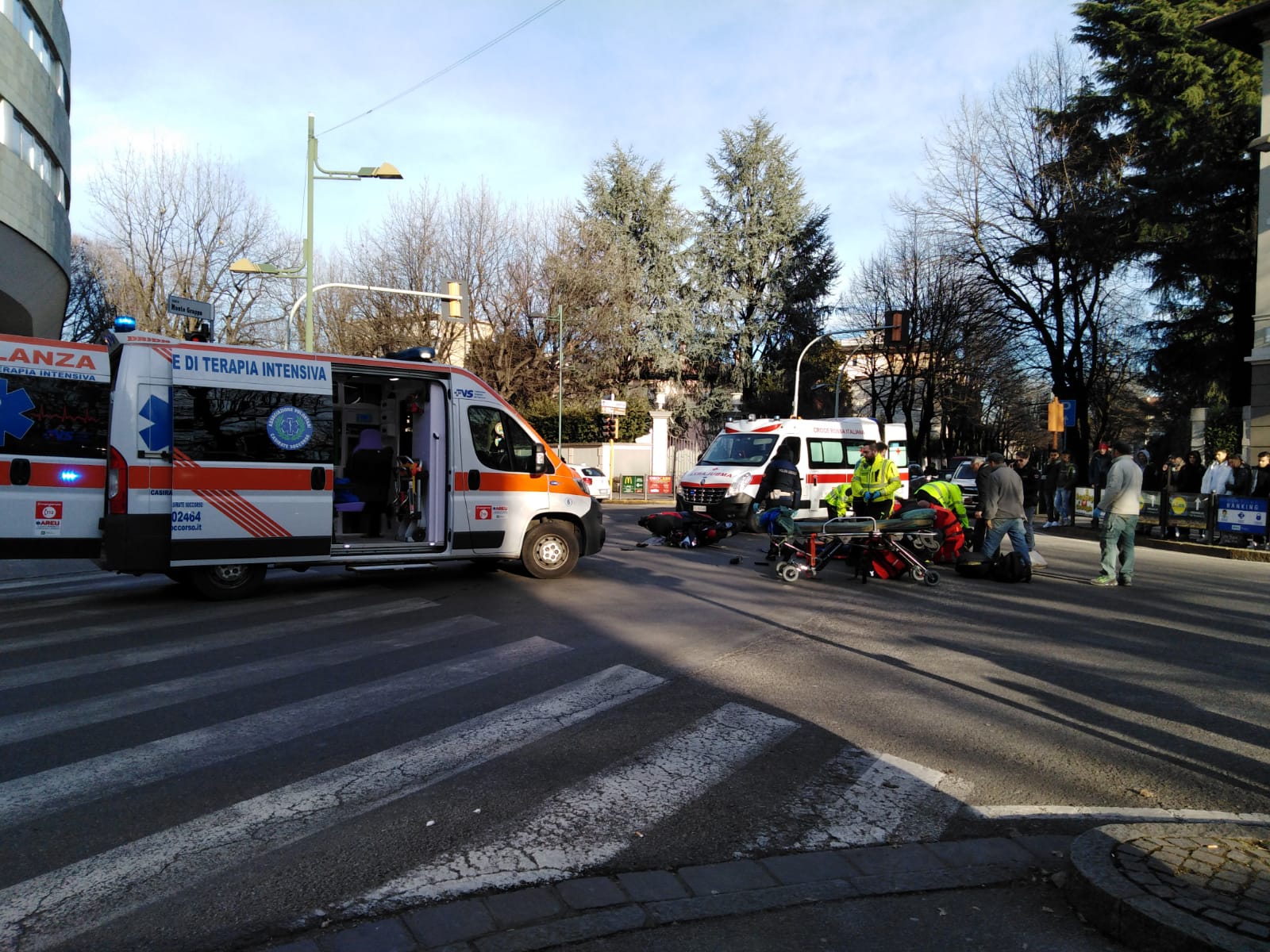 Incidente in viale Piave Treviglio