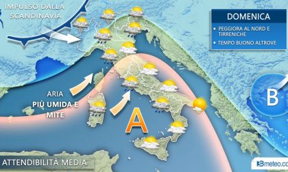 Stabile fino a sabato, poi domenica una nuova perturbazione PREVISIONI METEO