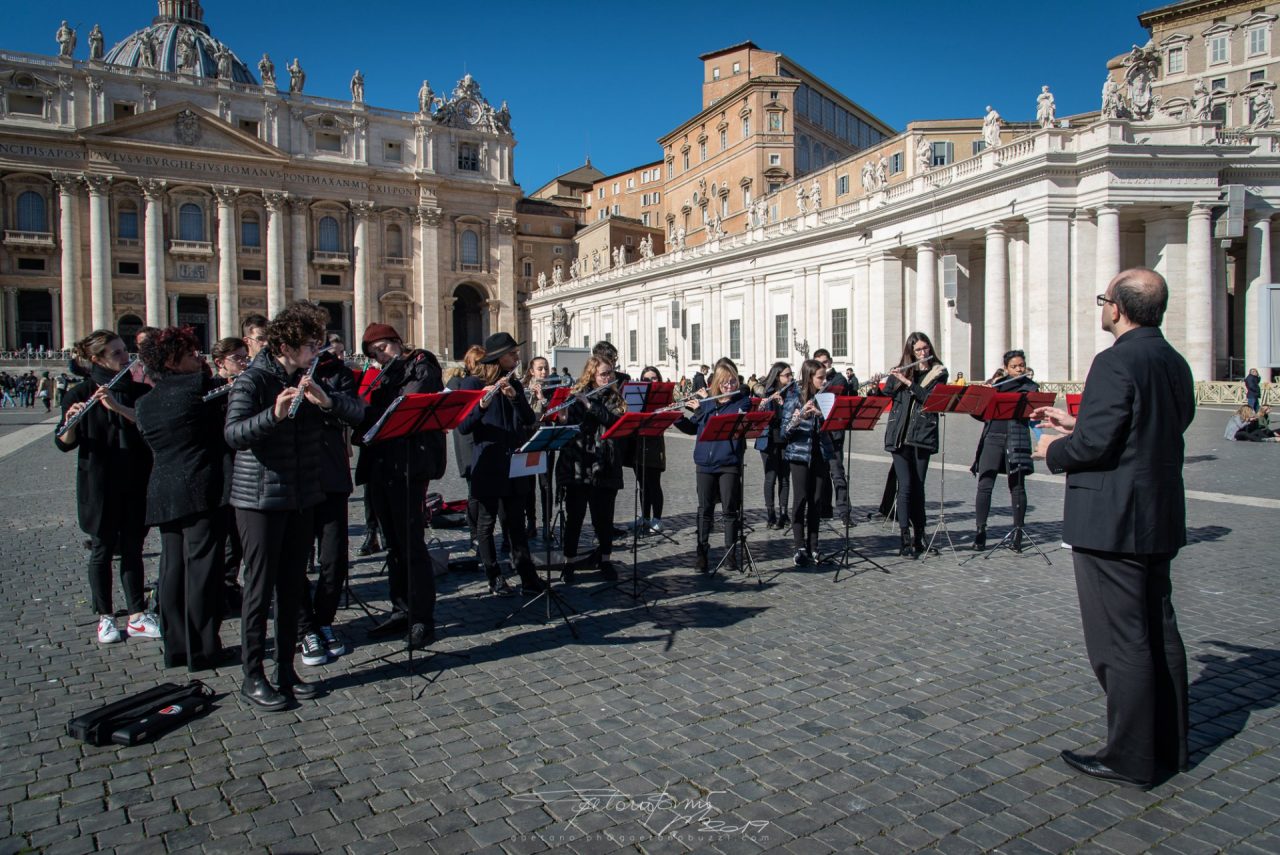 orchestra giovanile in udienza dal papa
