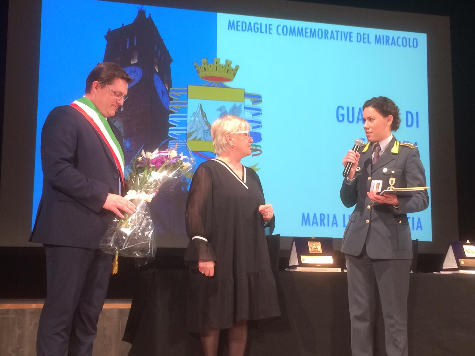 Madonna delle Lacrime 2019 medaglie commemorative Maria Luisa Ciancia Guardia di Finanza