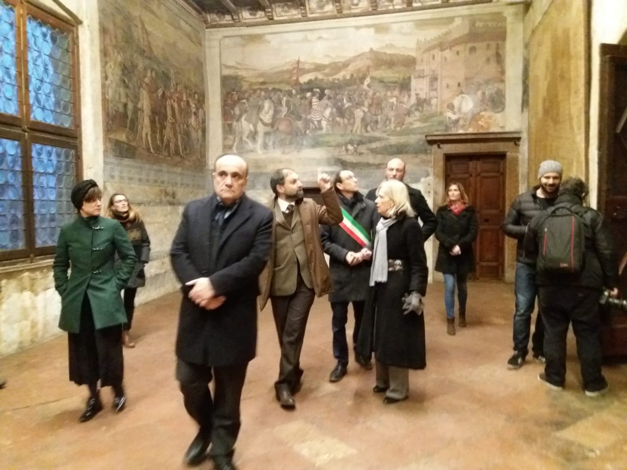 Il ministro Alberto Bonisoli in visita ai castelli della Bassa