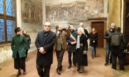 Il ministro Alberto Bonisoli in visita ai castelli della Bassa