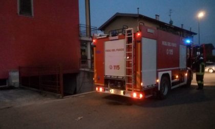 Incendio a Trescore, arrivano i vigili del fuoco