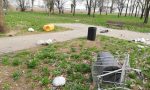 Vandali al parco pubblico di via Ai Malgari FOTO