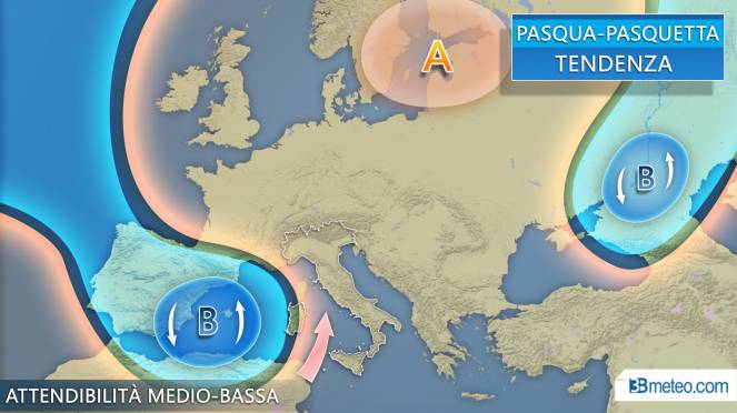 Tempo più stabile e caldo, ma per Pasqua e Pasquetta è ancora presto… PREVISIONI METEO