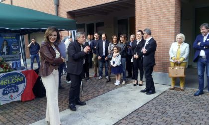 Daniela Santanchè a Soncino inaugura la nuova sede di Fratelli d'Italia FOTO
