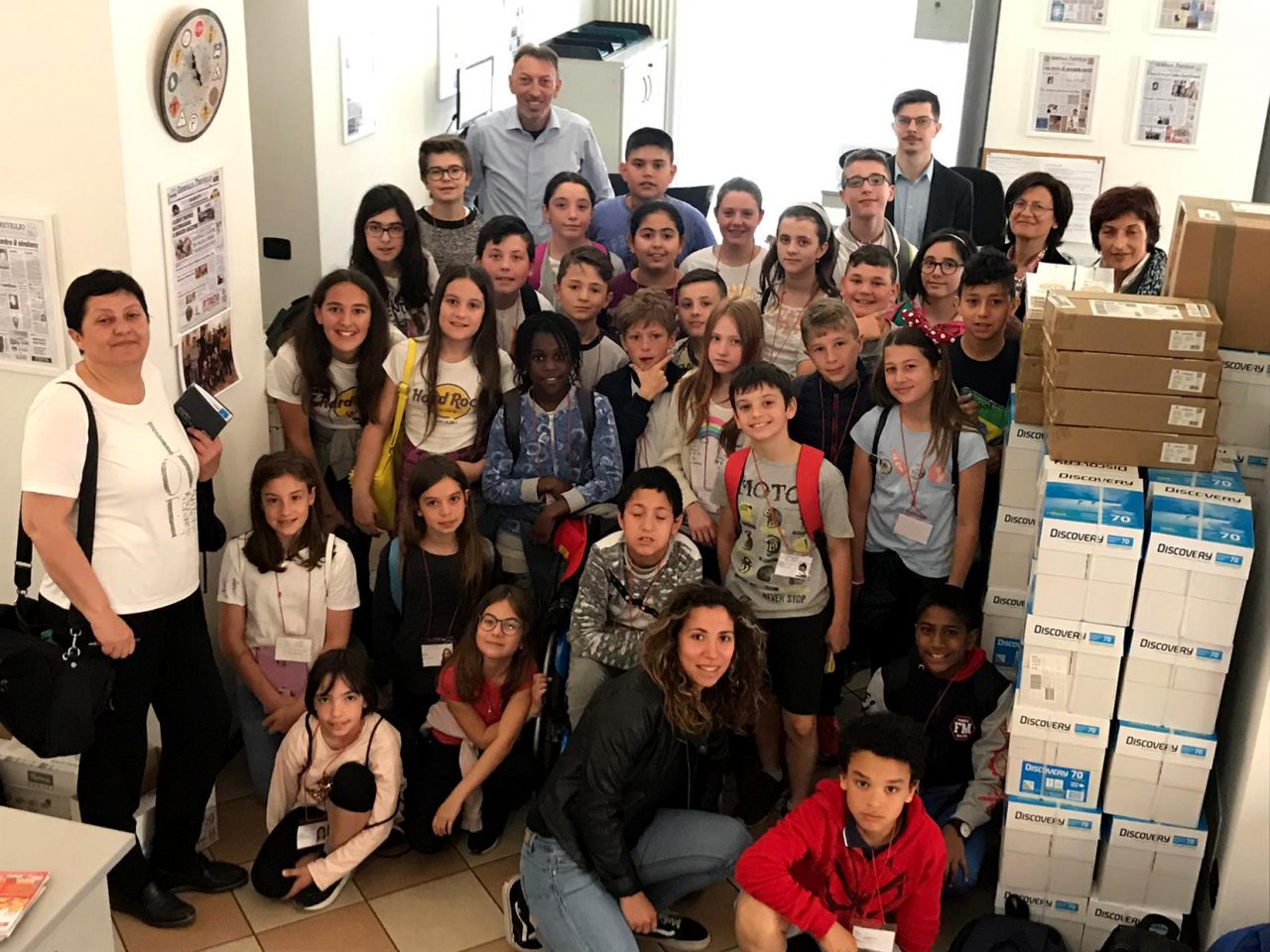 La Scuola primaria di Morengo in redazione