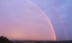 Super doppio arcobaleno visto da Meratese e Isola