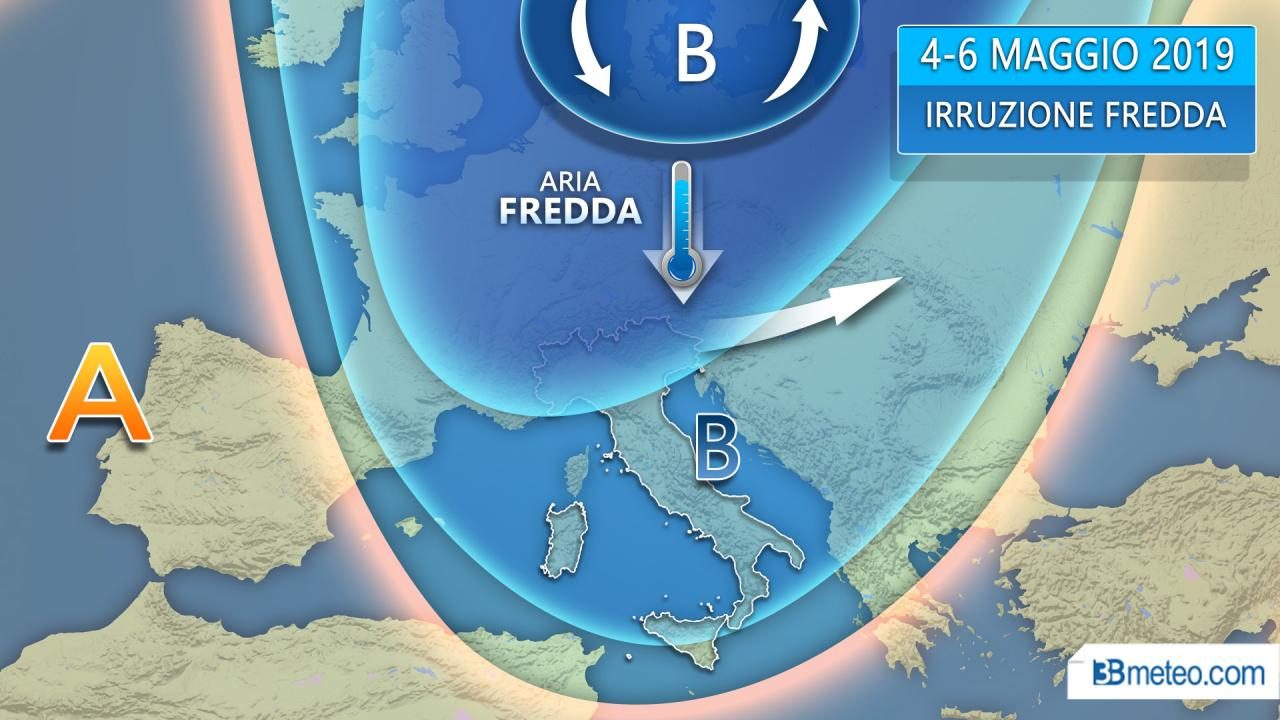 Pioggia e freddo nel weekend PREVISIONI METEO
