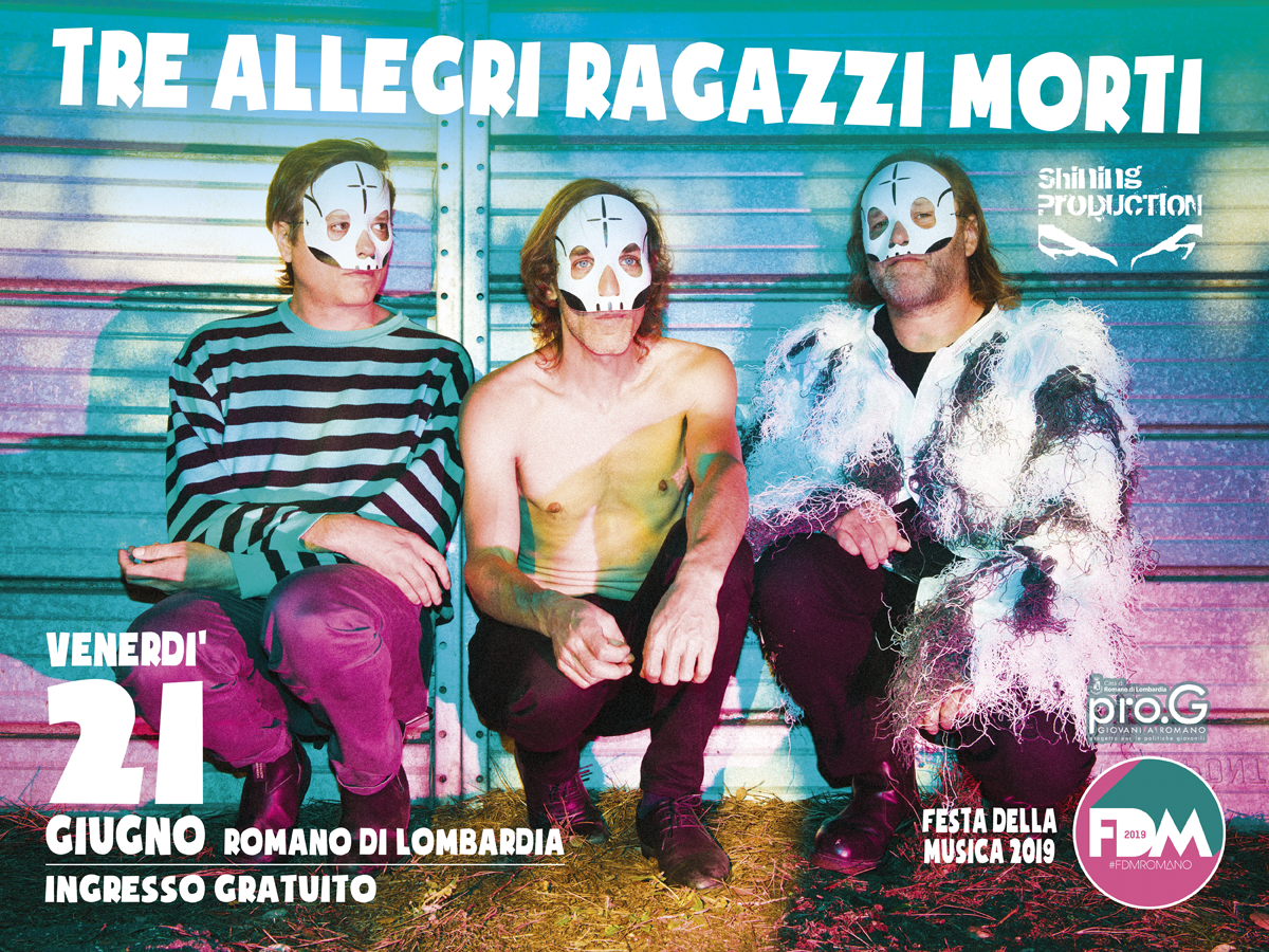I Tre Allegri Ragazzi Morti al concertone della Festa della Musica