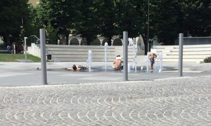 Che caldo, e a Treviglio è già Piazza Setti beach