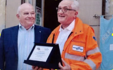 Premiato Ettore Bensi, una vita da volontario della Croce bianca