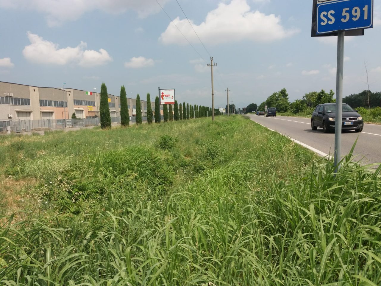 Ciclista cade dalla bicicletta, attimi di paura sulla Cremasca