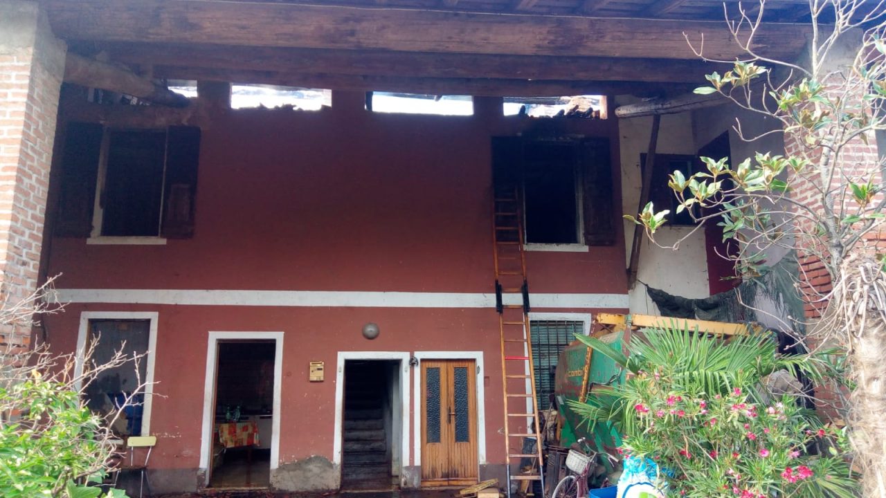 Incendio in cascina Torre Pallavicina
