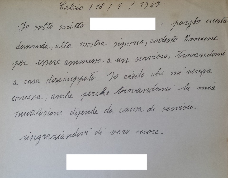 Calcio: dagli archivi spunta una lettera del 1947