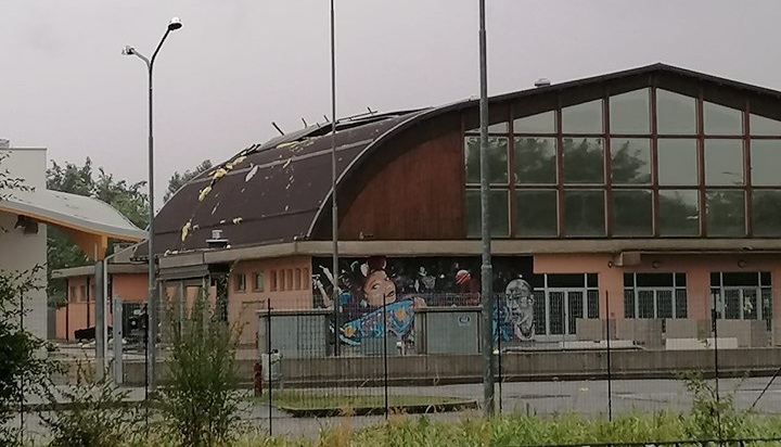 BluBasket, salta il piano B: distrutto anche il tetto del Palazzetto dello Sport di Spirano