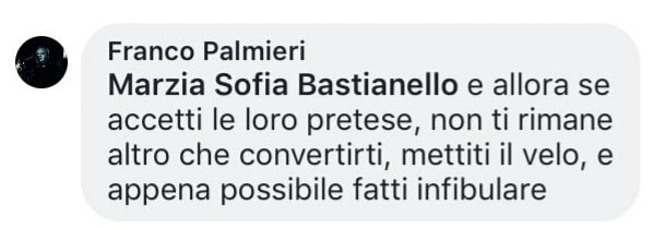 “Fatti infibulare”: bufera sull’esponente leghista
