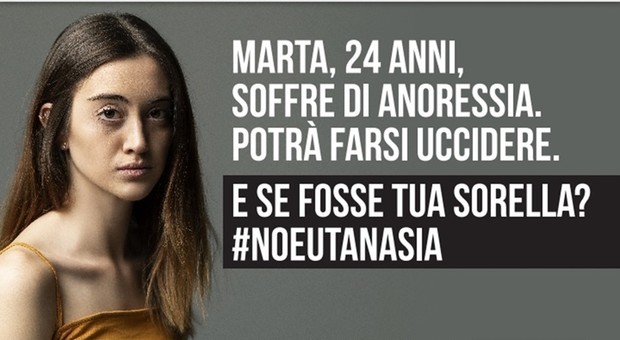 Campagna choc anti eutanasia, da oggi anche a Bergamo