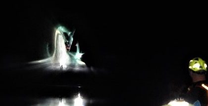 Il drago Tarantasio riemerge dalle acque del fiume Adda FOTO VIDEO