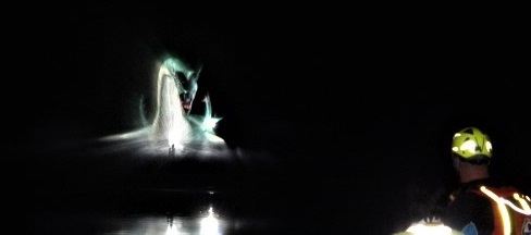 Il drago Tarantasio riemerge dalle acque del fiume Adda FOTO VIDEO