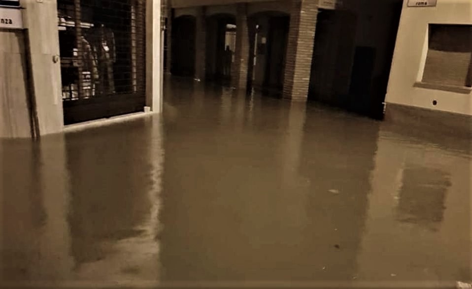 Nubifragio nel Cremasco, strade come fiumi FOTO