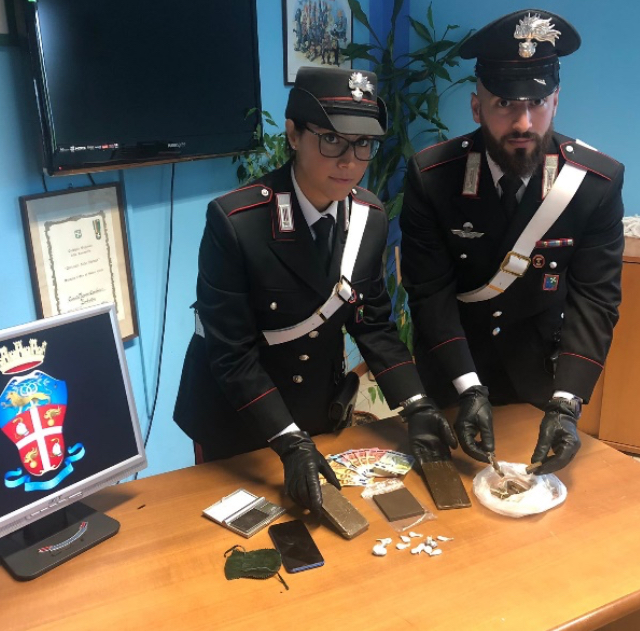 Hashish e cocaina, un arresto a Capriate