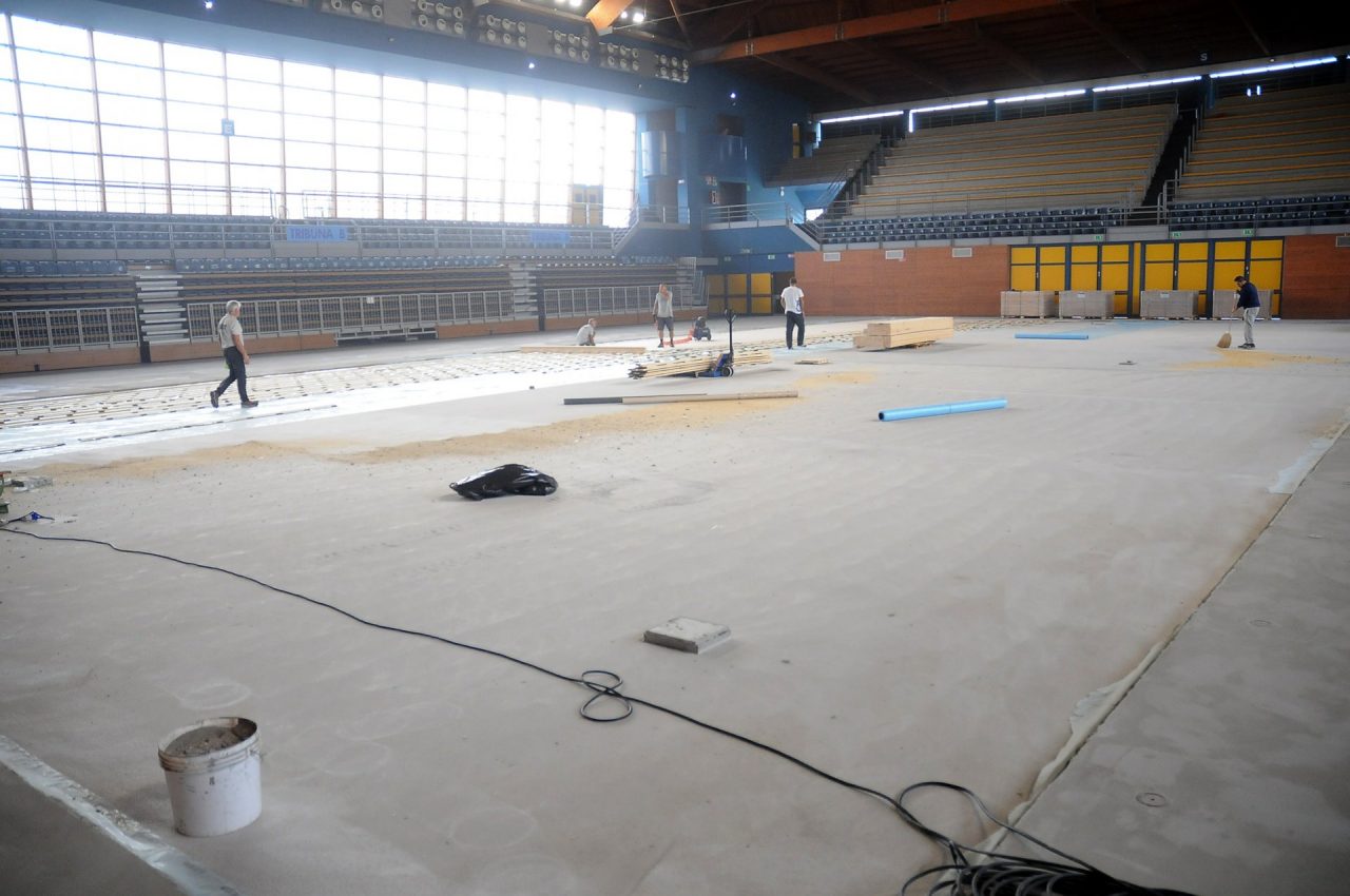 Lavori spediti al PalaFacchetti