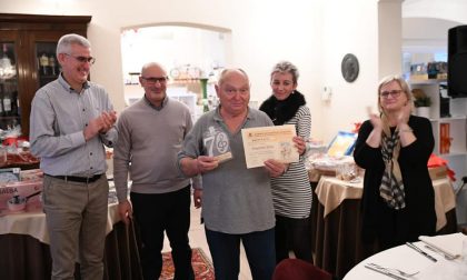 Premiato Giacomo Villa, 70 anni di vita nella Banda di Pandino