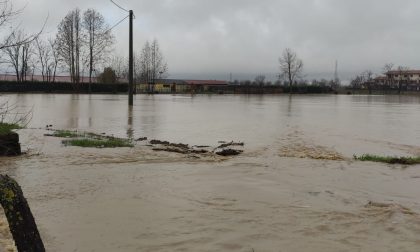 Esonda il canale, gravi danni a Cortenuova FOTO VIDEO