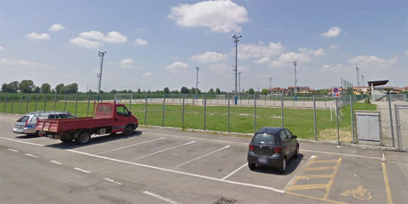Centro sportivo, campo 2 a servizio dell’elisoccorso