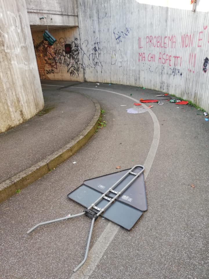Caravaggio_ Atti vandalici sottopasso via panizzardo