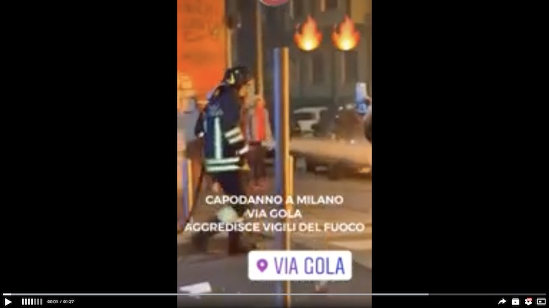 Pompieri aggrediti in via Gola, in corso le perquisizioni per individuare i balordi VIDEO