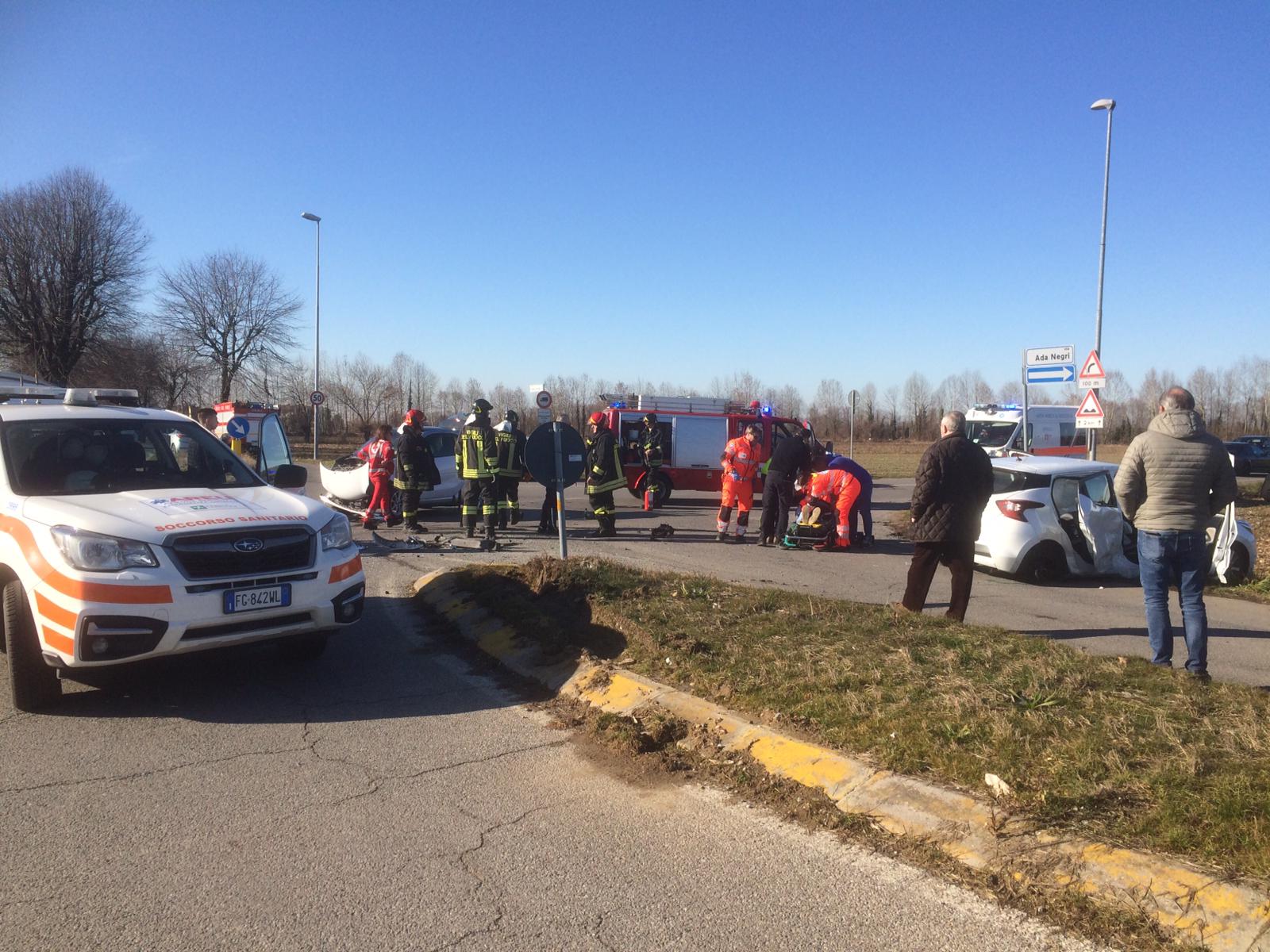 Incidente via Treviglio Pontirolo