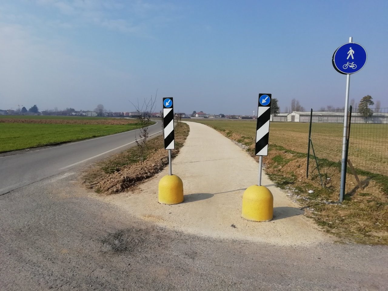 Terminata la nuova pista ciclabile che porta alle Fornasette