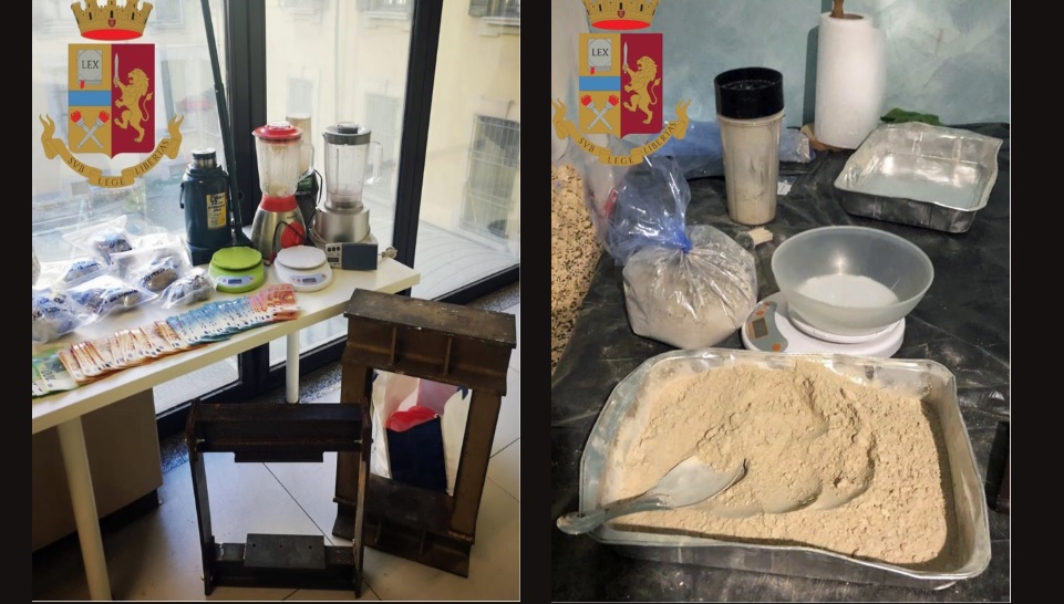 Narcotraffico: smantellata una raffineria di droga nella Bassa, tre arresti FOTO