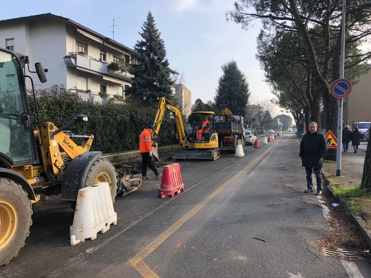 Via della Pace e via Tricolore, sono cominciati i lavori