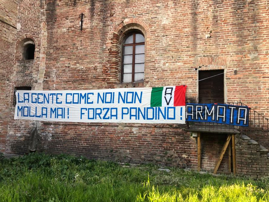 L’Armata viscontea in campo contro il Covid 19 tifa forte: “Forza Pandino!”