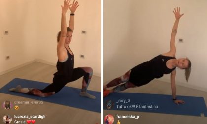 Beatrice Mazza allena Treviglio su Instagram: yoga e training in quarantena