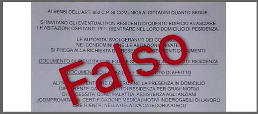 Nessun controllo a casa delle autorità: è una truffa