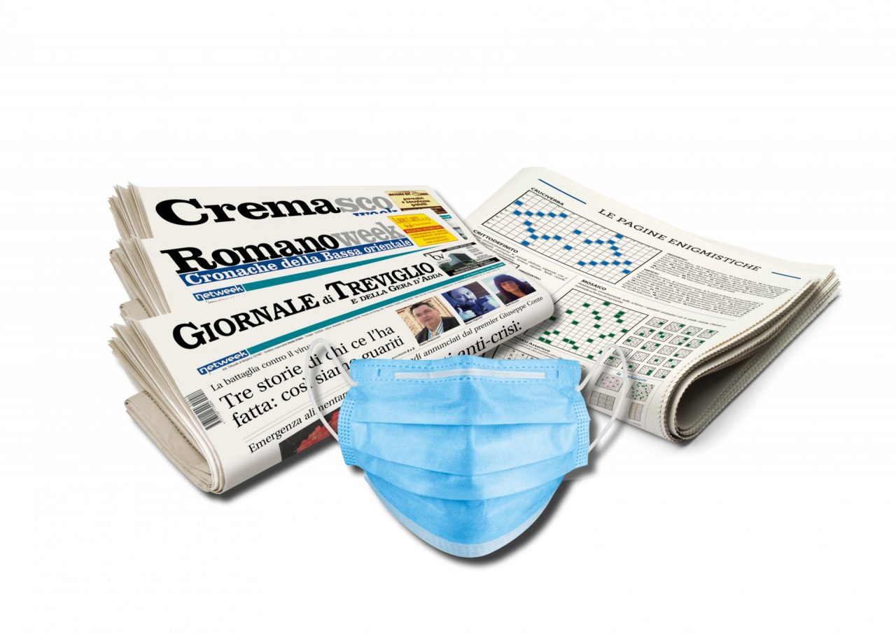 Oggi una mascherina insieme ai nostri giornali