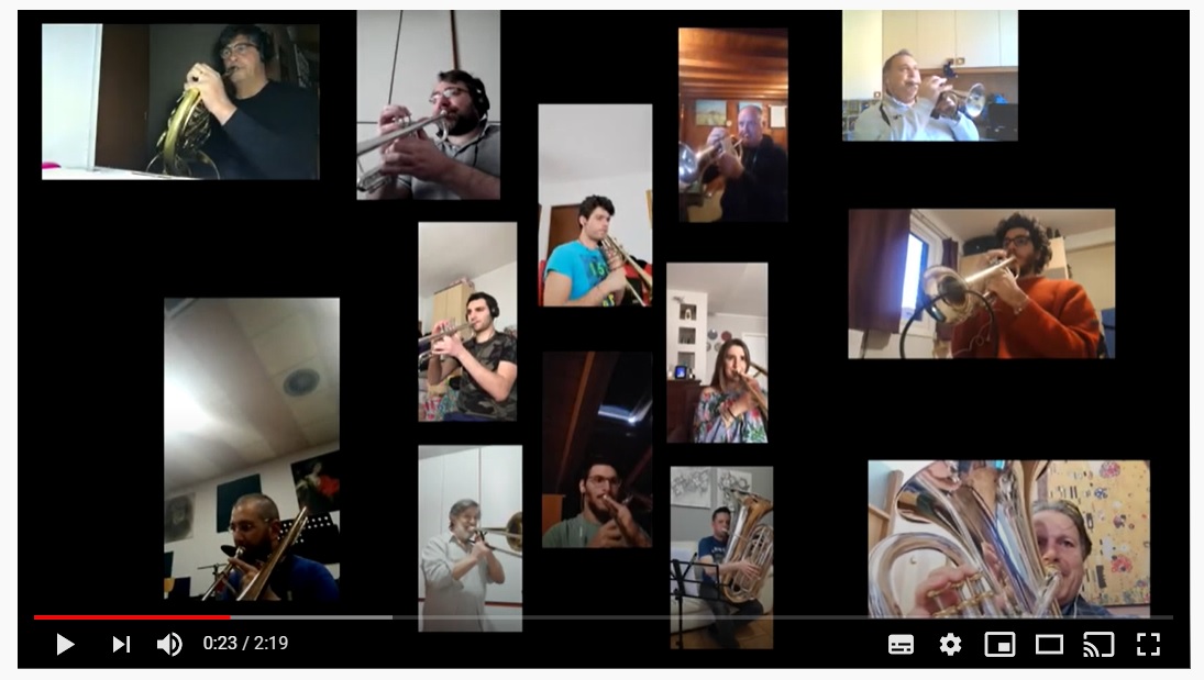 Liberazione,  la banda di Treviglio suona l’Inno di Mameli  a distanza  VIDEO
