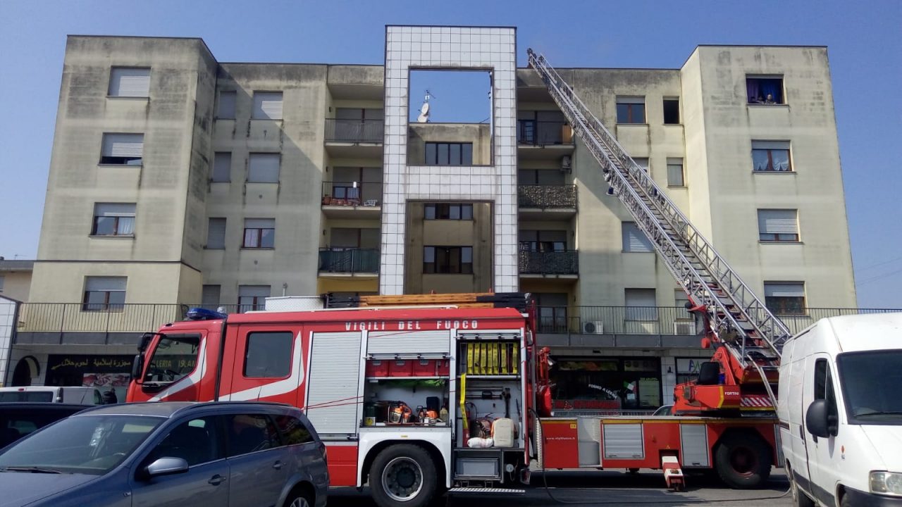 incendio in appartamento